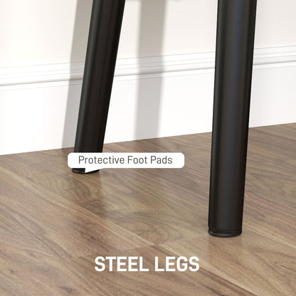 End of Bed Bench, Corduroy Bedroom Bench with Thick Padding and Steel Legs, Tufted Window Seat for Entryway, Living Room, Green