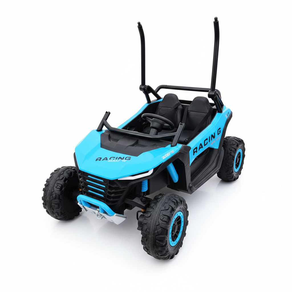 Blue UTV high front white studio