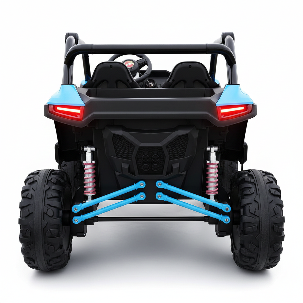 Blue UTV rear white studio
