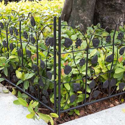 5Pcs Decorative Garden Fence Outdoor Rustproof Landscape Border Folding Patio Fences Flower Bed Fencing Barrier