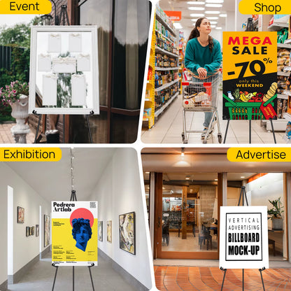 Portable Easel Stand for Wedding Painting Display Folding Adjustable Metal Artist Tripod Easel With Bag 160cm