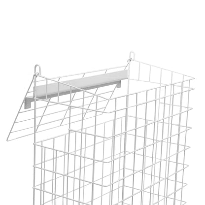 Maison & White Letterbox Mail Catcher Cage | Iron with PE Coating | 8x27cm Slot | Fits Up to 30cm Letterboxes | Horizontal & Vertical | No Fixings | 39x32x16.5cm | 2-Year Guarantee