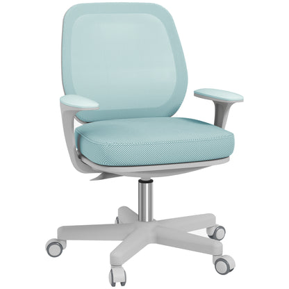 Mesh Back Office Chair | Height Adjustable 44–56cm | 120kg Capacity | Castor Wheels | Light Green