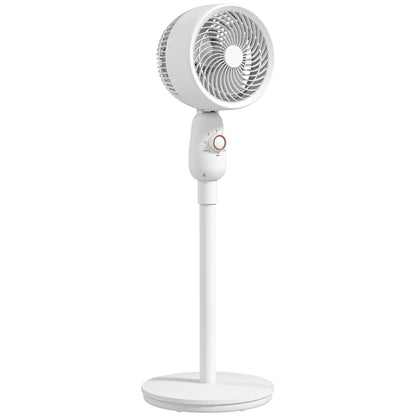 Pedestal Fan, Powerful Air Circulator, 12 Inch Floor Standing Fan with 3 Speed Settings, Oscillating Function for Bedroom, Home and Office