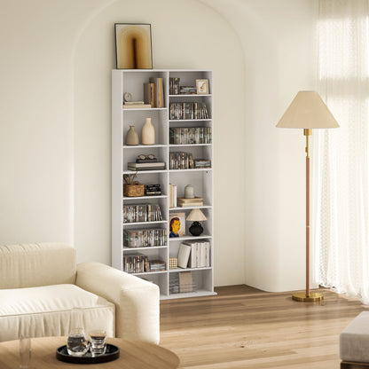 640 CD Storage Organiser Rack Tower - White