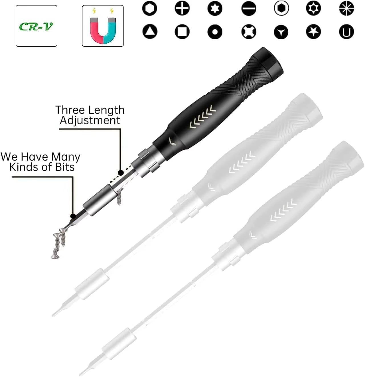 JAKEMY JM-8183 145 in 1 Precision Screwdriver Set Hex Phillips Magnetic CR-V Bits for Iphone PC Professional Repair Hand Tools