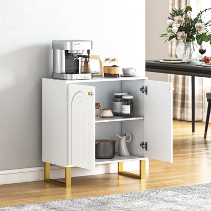 2-Door Sideboard Storage Cabinet Unit - White