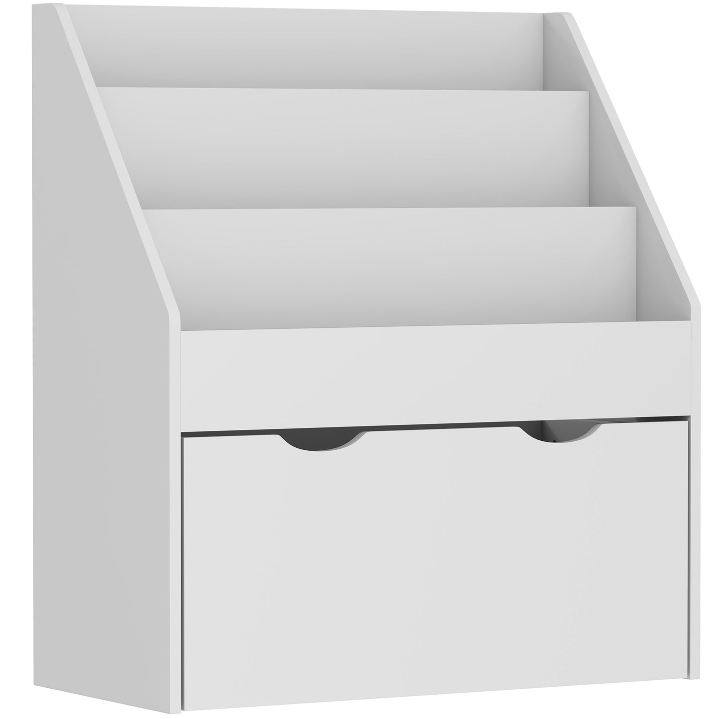 AIYAPLAY Bookcase for Kids with Shelves, Drawer, Bookcase for Bedroom, Playroom, Green / Grey / Pink