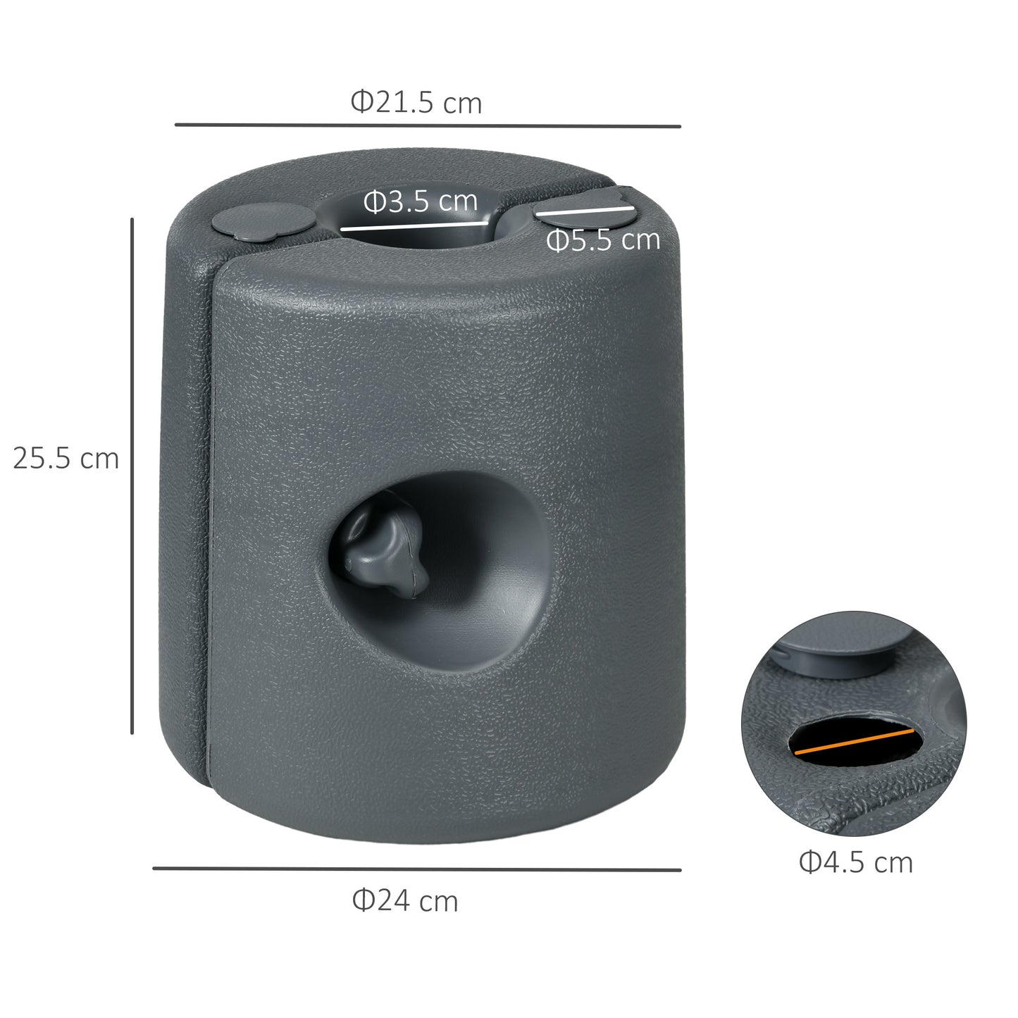 Set of 4 Gazebo Canopy Leg Weights | HDPE UV & Water-Resistant | Fill with Water (8.7kg) or Sand (12kg) Each | Screw Cap Filling Port | Fits 20-30mm Square Legs | Light Grey