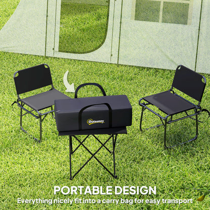 3-4 Man Tunnel Tent, Family Camping Tent with Porch, Bedroom and Living Area, Sewn in Groundsheet, 3000mm Waterproof, Portable with Bag - Khaki