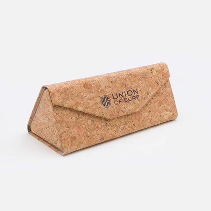 Union Of Surf Cork Sunglasses Case | 100% Natural Cork | Folds Flat | Scratch-Resistant | Lightweight | Plastic-Free | Eco-Friendly | Travel & Daily Use