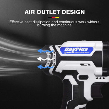 Dayplus 21V Cordless Drill Driver, Electric Drill Screwdriver with 1500Mah Battery, 45NM 2-Speed Combi Drill 25+1 Torque Setting