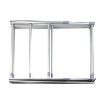 Expandable Folding Clothes Airer | 3-Tier | Scissor-Lift Steel Frame | Folds to 44x51.5x9cm | Extends to 102x71x38cm | Indoor Use | 2-Year Guarantee