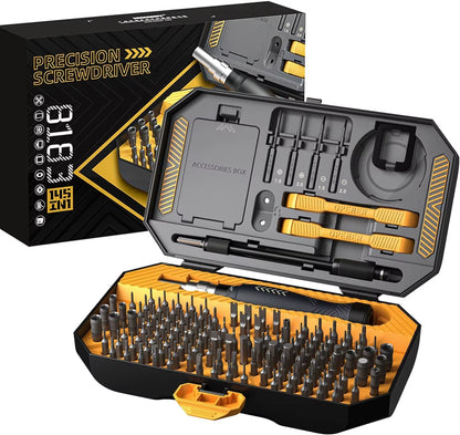 JAKEMY JM-8183 145 in 1 Precision Screwdriver Set Hex Phillips Magnetic CR-V Bits for Iphone PC Professional Repair Hand Tools