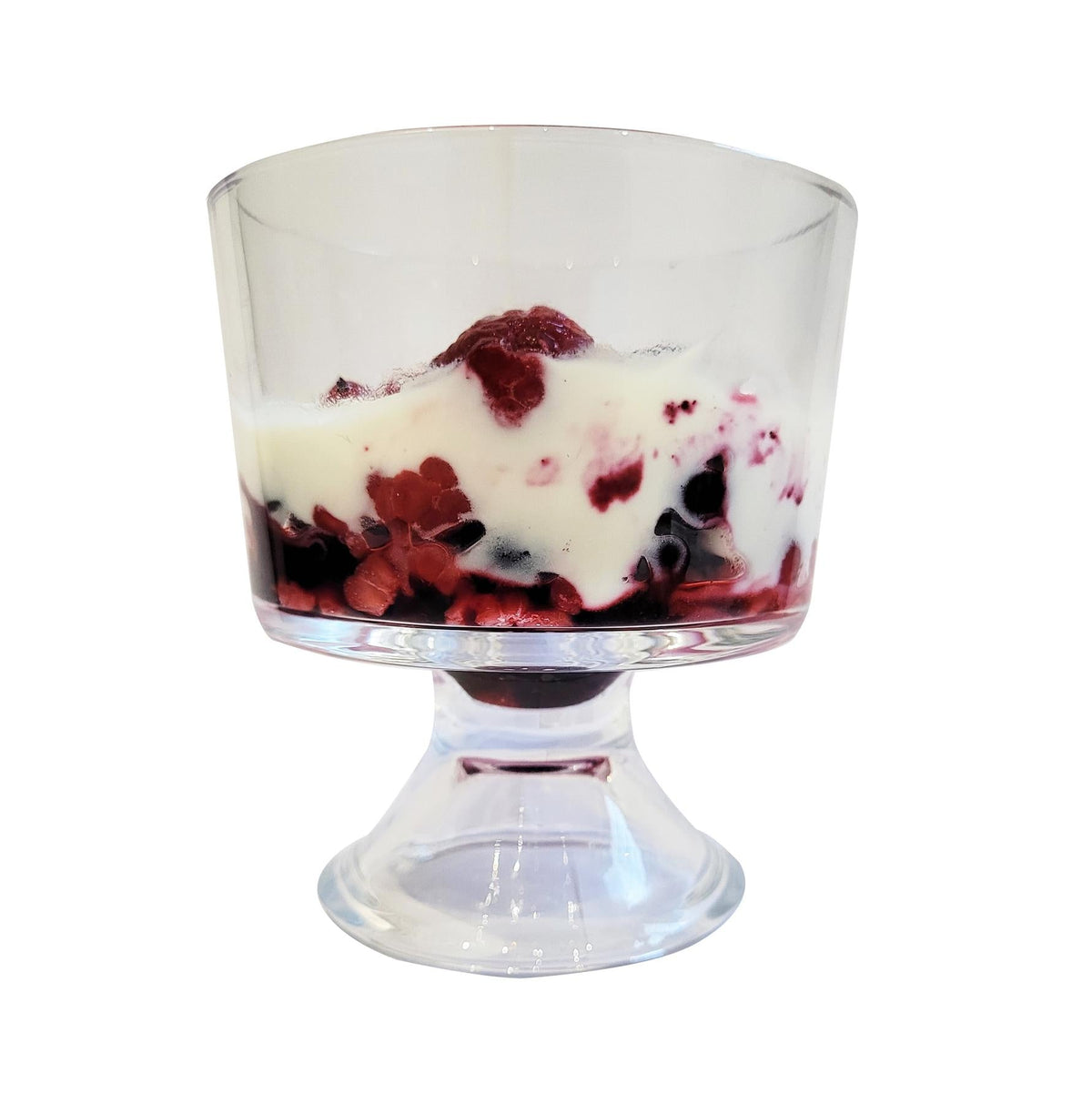 Maison & White Mini Glass Serving Bowls | Set of 6 × 300ml | Handmade Clear Footed Dessert Dishes | Trifle, Ice Cream & Fruit | Dishwasher Safe