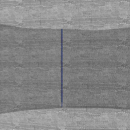SPORTNOW Trampoline Net Replacement for 8ft Round Trampoline with 6 Straight Poles, Weather-Resistant Trampoline Netting Replacement with Zipped Entrance, Poles Not Included, Blue
