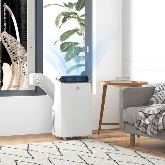 14,000 BTU Mobile Air Conditioner for Room up to 35m², Smart Home WiFi Compatible, with Dehumidifier, Fan, 24H Timer