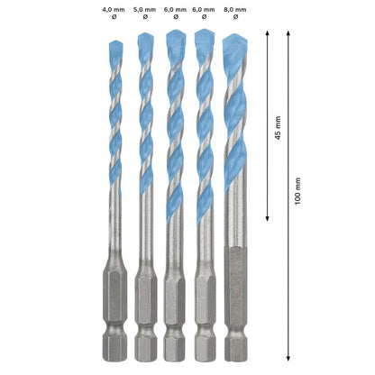 BOSCH 2608902289 EXPERT HEX-9 Multi Construcion Drill Bit Set Hexagon Shank High Precision Drilling Widely Used Tool Attachments