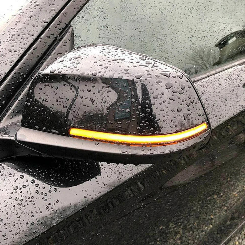 2Pcs LED Mirror Turn Signal Light Waterproof Exterior Mirror Turn Signal Lamp OE 63137280771 63137280772 for Car Light Supplies