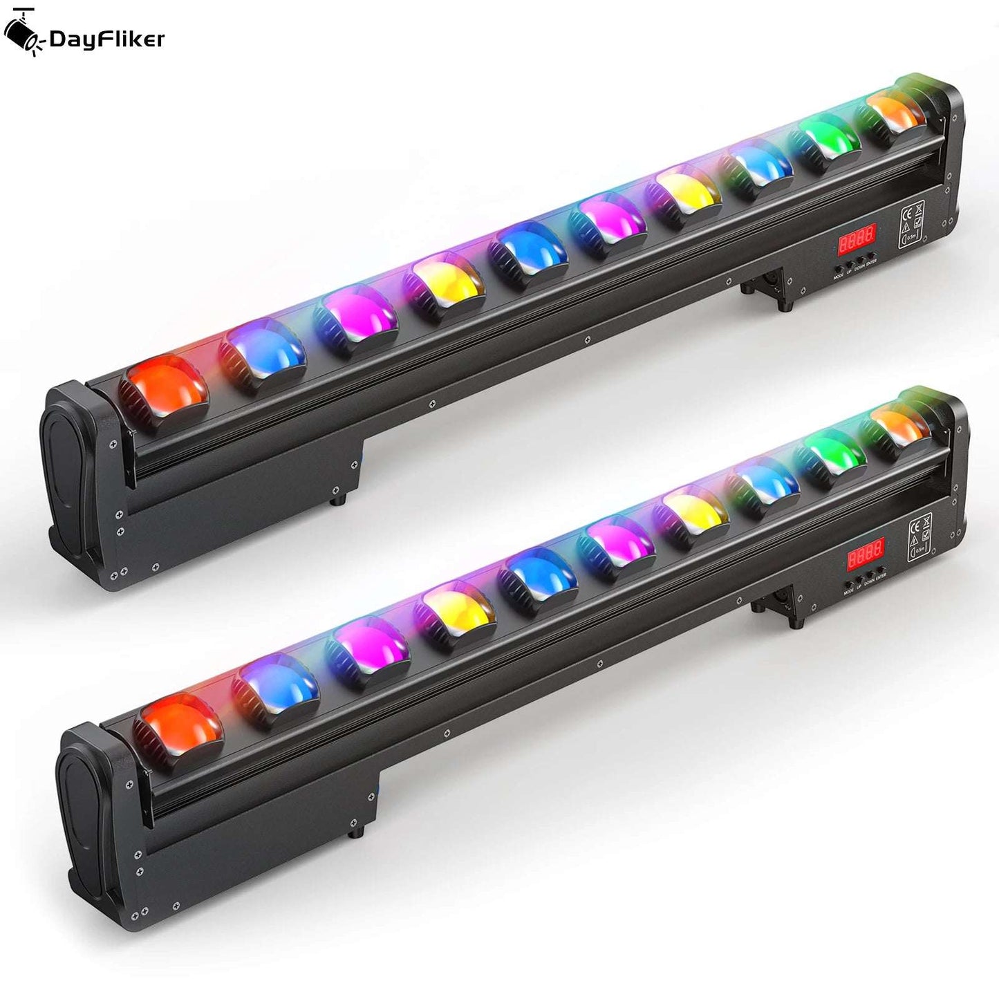 Pack Of 2 250W RGBW Beam Wall Washer Light 4 in 1 Wall Washing Rotatable Lamp Stage Swing Dot Light For Dj Party, Clubs, Disco