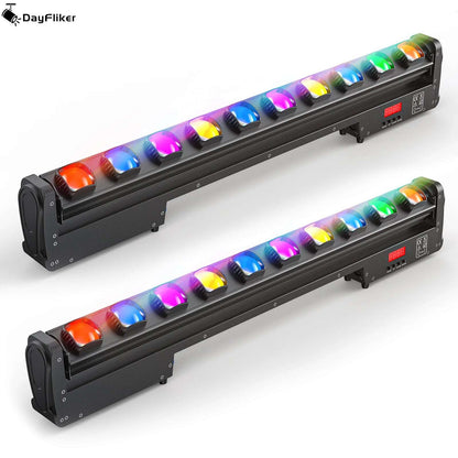 Pack Of 2 250W RGBW Beam Wall Washer Light 4 in 1 Wall Washing Rotatable Lamp Stage Swing Dot Light For Dj Party, Clubs, Disco