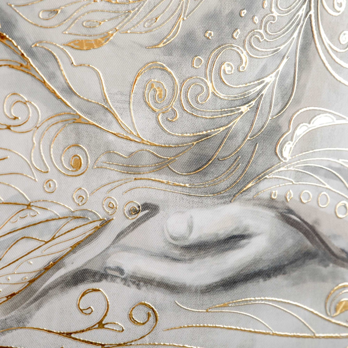 Canvas Wall Art Gold Textured Buddha Sit in Meditation, Wall Pictures for Living Room Bedroom Decor, 83 x 83 cm