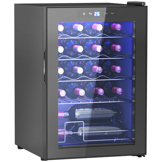 20 Bottle 5-18℃ Countertop Wine Fridge - Black