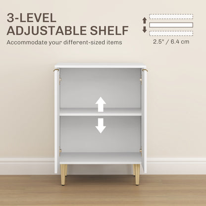 Adjustable Shelf Sideboard Cabinet - White