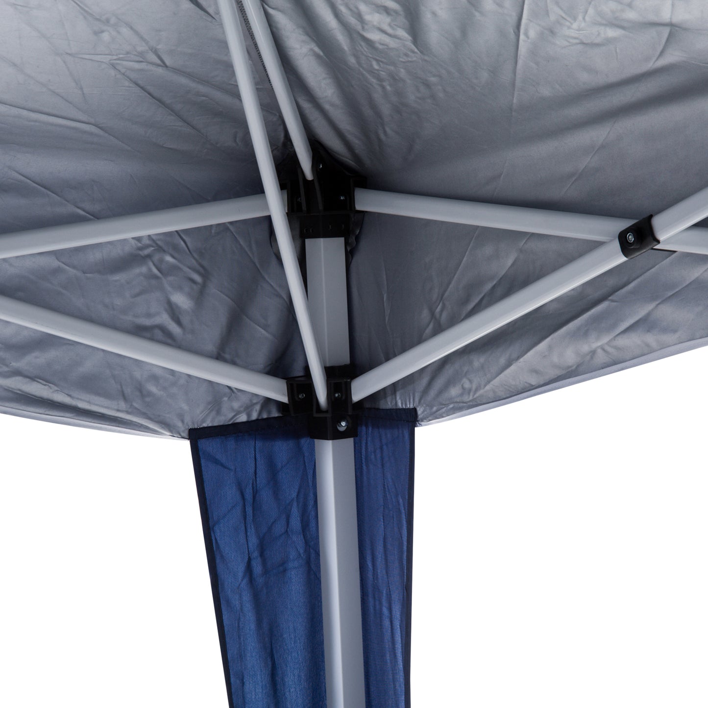Outsunny 3 M x 3 M Base/ 2.5 M x 2.5 M Top Pop Up Camping Gazebo with Carry Bag, Height Adjustable Party Tent Instant Event Shelter