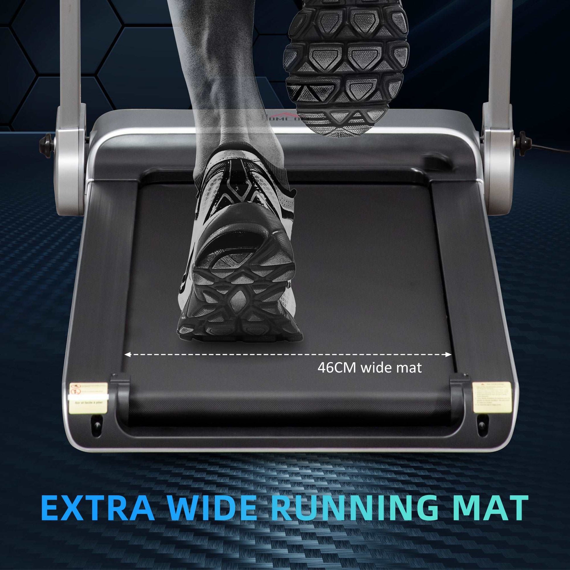 15km/h Electric Treadmill, 6-level Quick Speed Controls Folding Indoor Cardio Treadmill w/ LED Monitor, USB Port, Phone and Cup Holder, Silver