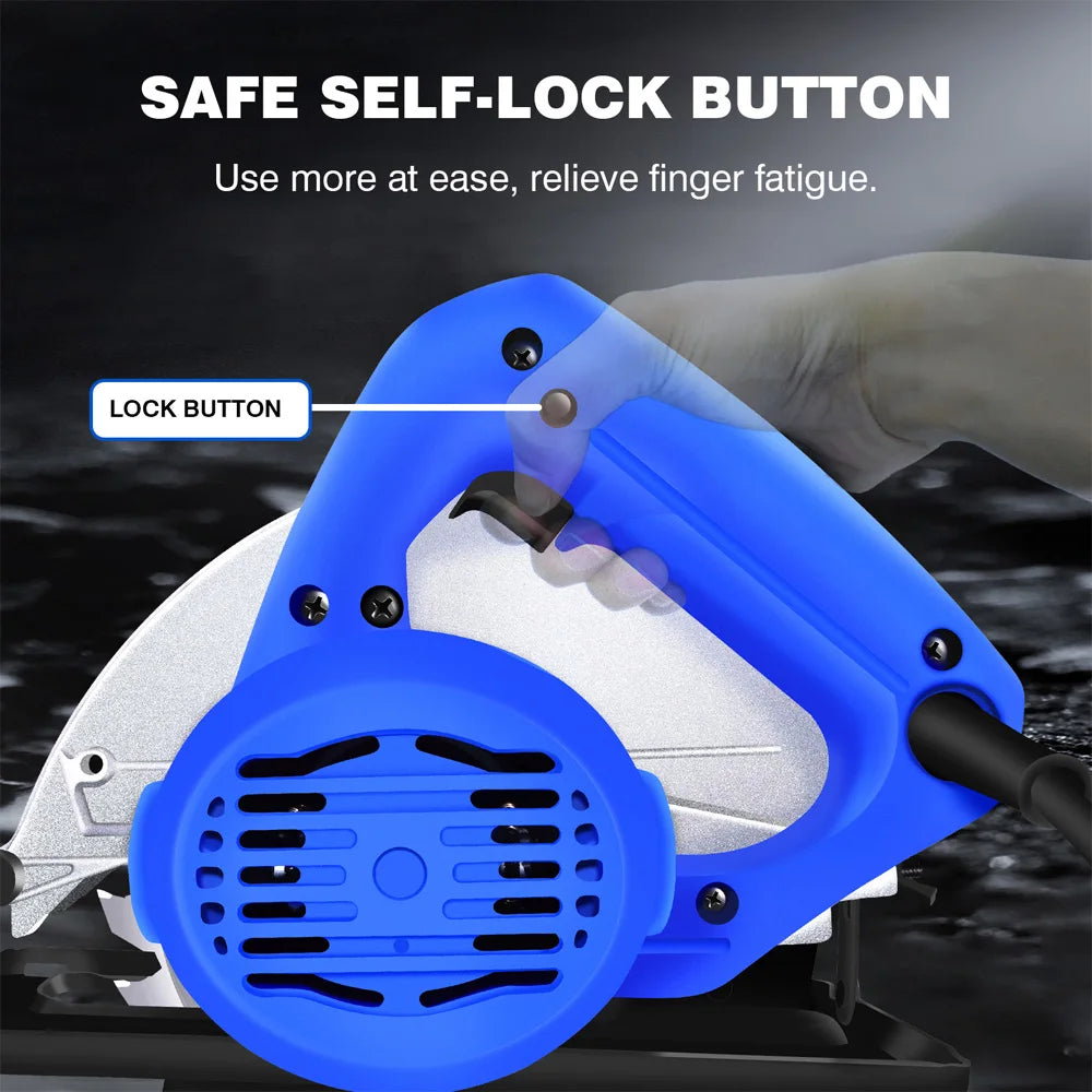 Circular Saw, 1500W 5000RPM Electric Power Circular Saw With Laser Guide,0 to 45° Bevel Angle, 180mm Saw Blade,55mm