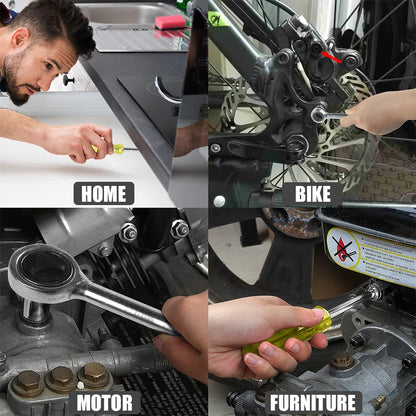 40 Piece Ratchet Spanner Wrench Socket Set Car Repair Tool Kit 3/8 Ratchet Spanner Screwdriver Bits Hand Tool