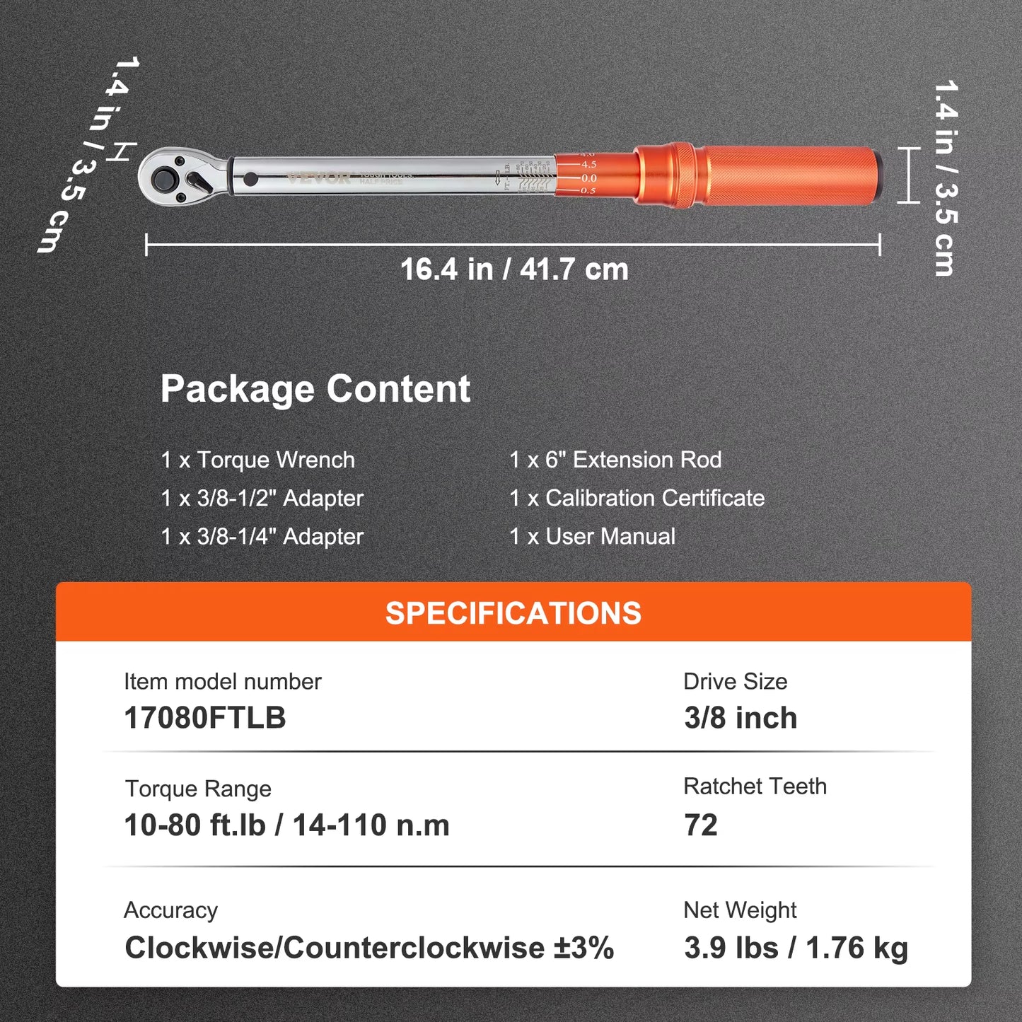 1/2" 1/4" 3/8" Mechanical Torque Wrench Set Precision Pointer Hand Tools Torque Wrench Workshop Car Repair Tool