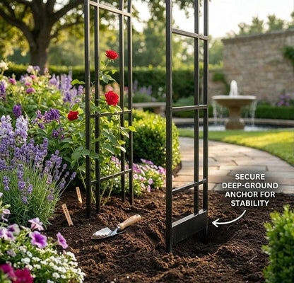 Heavy Duty Metal Garden Arch Rose Archway Pergola Arbour Climbing Plants Trellis Outdoor Garden Patio Support
