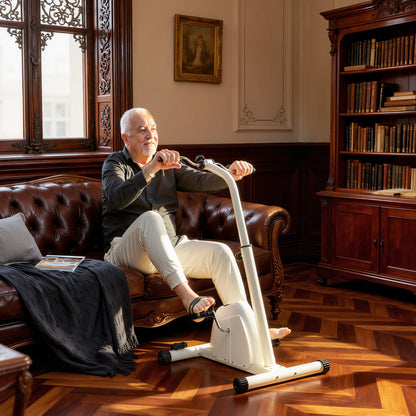 SPORTNOW Seated Pedal Exerciser with Dual Massage and Adjustable Height