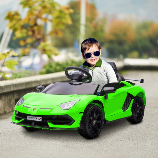 Lamborghini Licensed 12V Kids Electric Car With Butterfly Doors, Music Horn Suspension And Remote