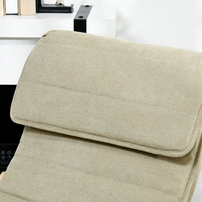 Rocking Lounge Chair Recliner Relaxation Lounging Relaxing Seat with Adjustable Footrest, Side Pocket and Pillow