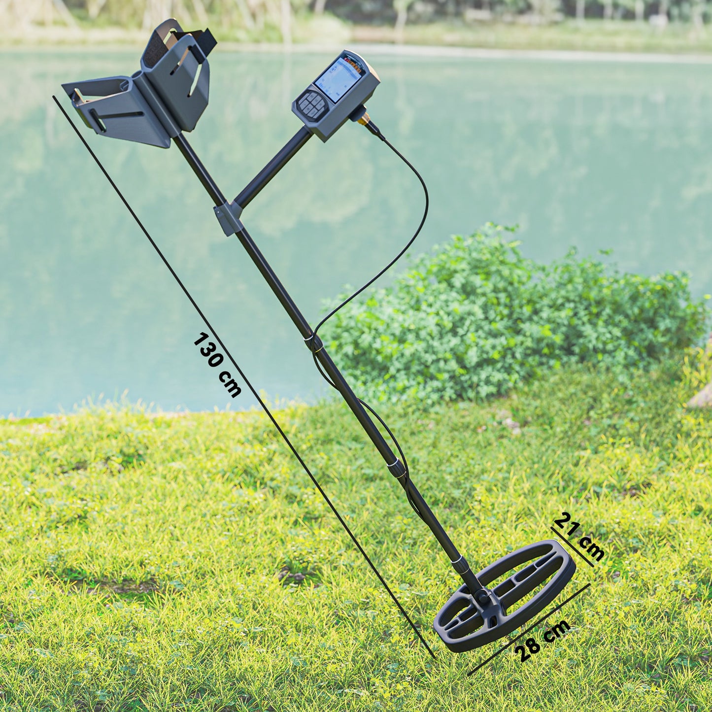 Metal Detector for Adults and Beginners, Gold Detector W/ Higher Accuracy IP68 Waterproof Coil, 5 Professional Modes W/ Pinpoint & Memory Mode