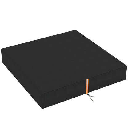Sandpit Cover Waterproof & UV Protection – 420D Oxford Cloth, Dual Drawstring & Elastic Fix, Reflective Strips, Fits 123–127cm Sandpits, Storage Bag Included – Black
