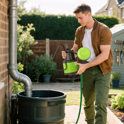 400W Submersible Water Pump for Dirty/Clean Water, 9000L/H Electric Sump Pump with Float Switch, Drain Water from Garden Pond, Hot Tub, Ditches