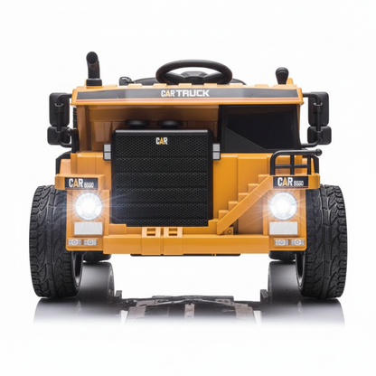 Dumper truck front angle