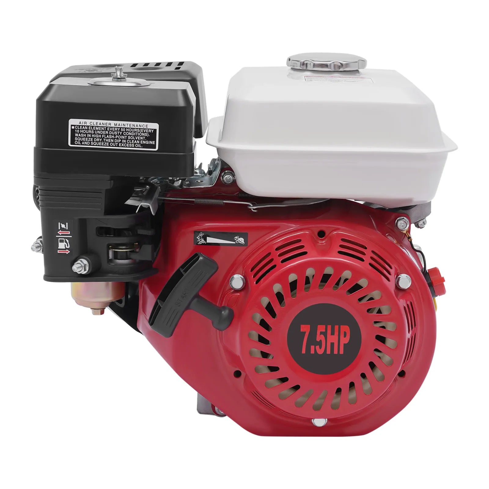 212CC 7.5HP 4 Stroke Single Cylinder Gasoline Engine Hand Start Air Cooling 3600RPM for Go-Karts Compressors