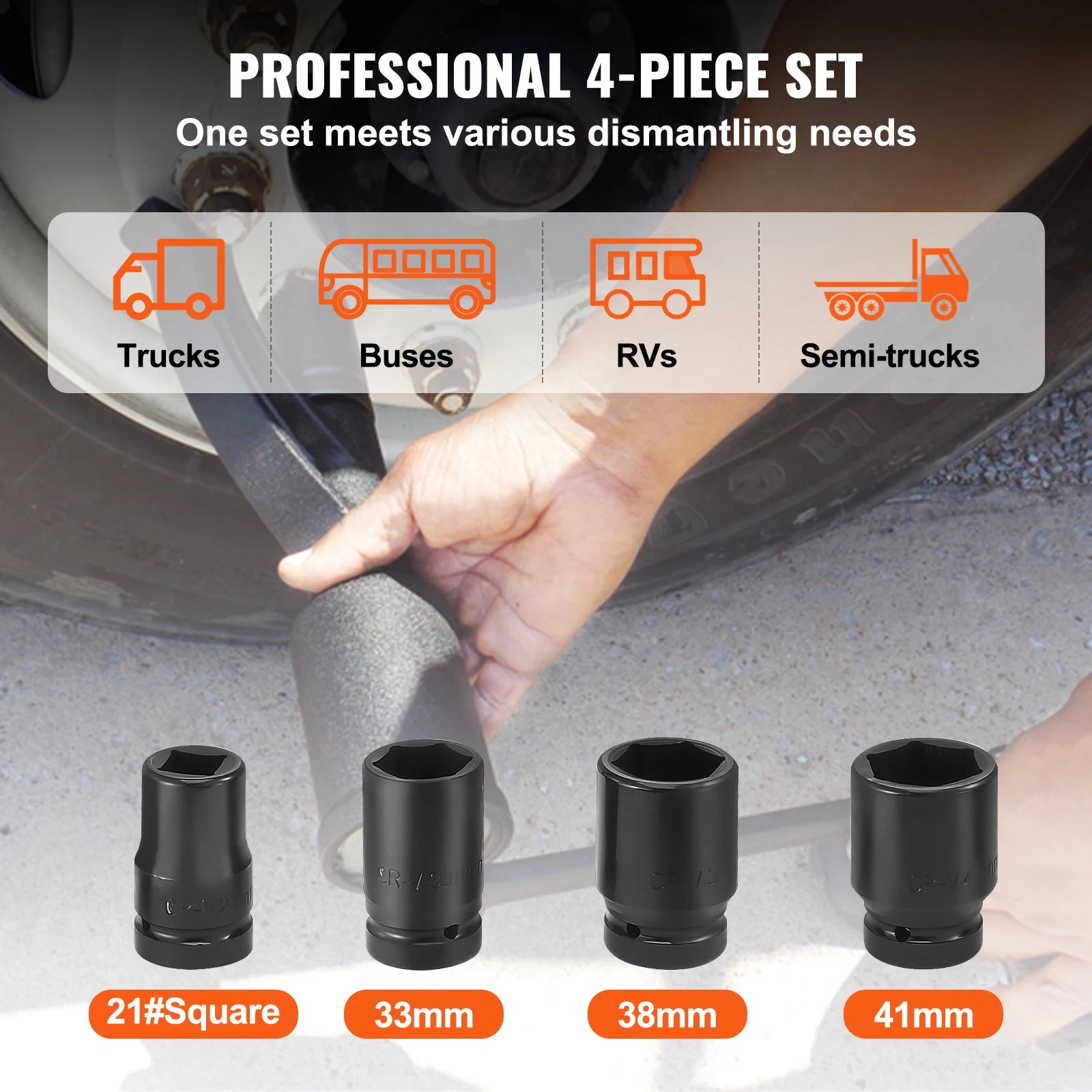 1/58 1/64 Torque Wrench Set 4/8 Sockets Multiplier Drive Lug Nut Wrench/Multiplier Heavy Duty Torque, With Case