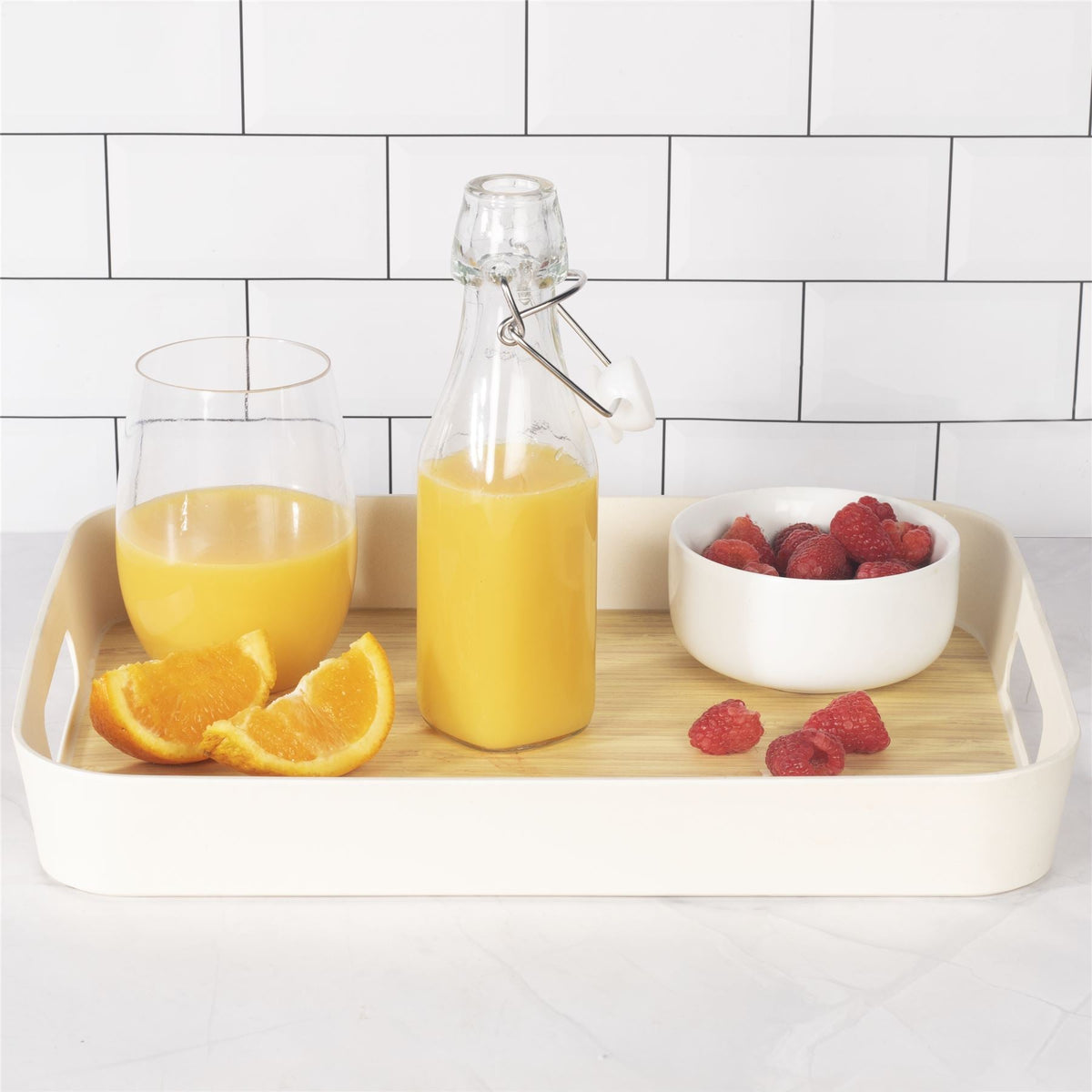 Maison & White Clip Top Glass Bottles | Set of 6 | 250ml Each | Clear Swing Top Kitchen & Drinks Bottles | Dishwasher Safe