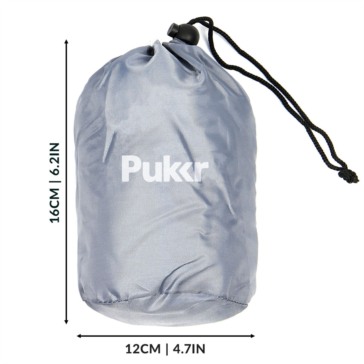 Pukkr Inflatable Foot Travel Pillow with Drawstring Cover & Carry Bag | Soft-Touch PVC | Fills Seat Gap on Planes Buses Cars | Kids Toddlers Adults | 40x30x49cm Inflated | 400g | 2-Year Warranty