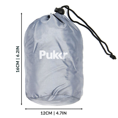 Pukkr Inflatable Foot Travel Pillow with Drawstring Cover & Carry Bag | Soft-Touch PVC | Fills Seat Gap on Planes Buses Cars | Kids Toddlers Adults | 40x30x49cm Inflated | 400g | 2-Year Warranty