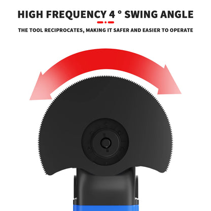 Cordless Oscillating Tool,2000 RPM Brushless Multifunction Tool with 4°,6 Speed,Saw Blades Sanding Papers,21V 1.5Ah Battery