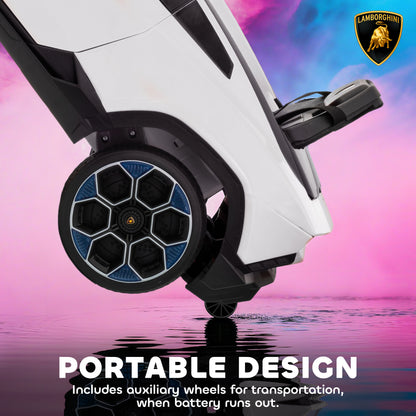 AIYAPLAY 12V Licensed Lamborghini Electric Cars for Kids, Ride On Car with Remote Control for 3-6 Years Old