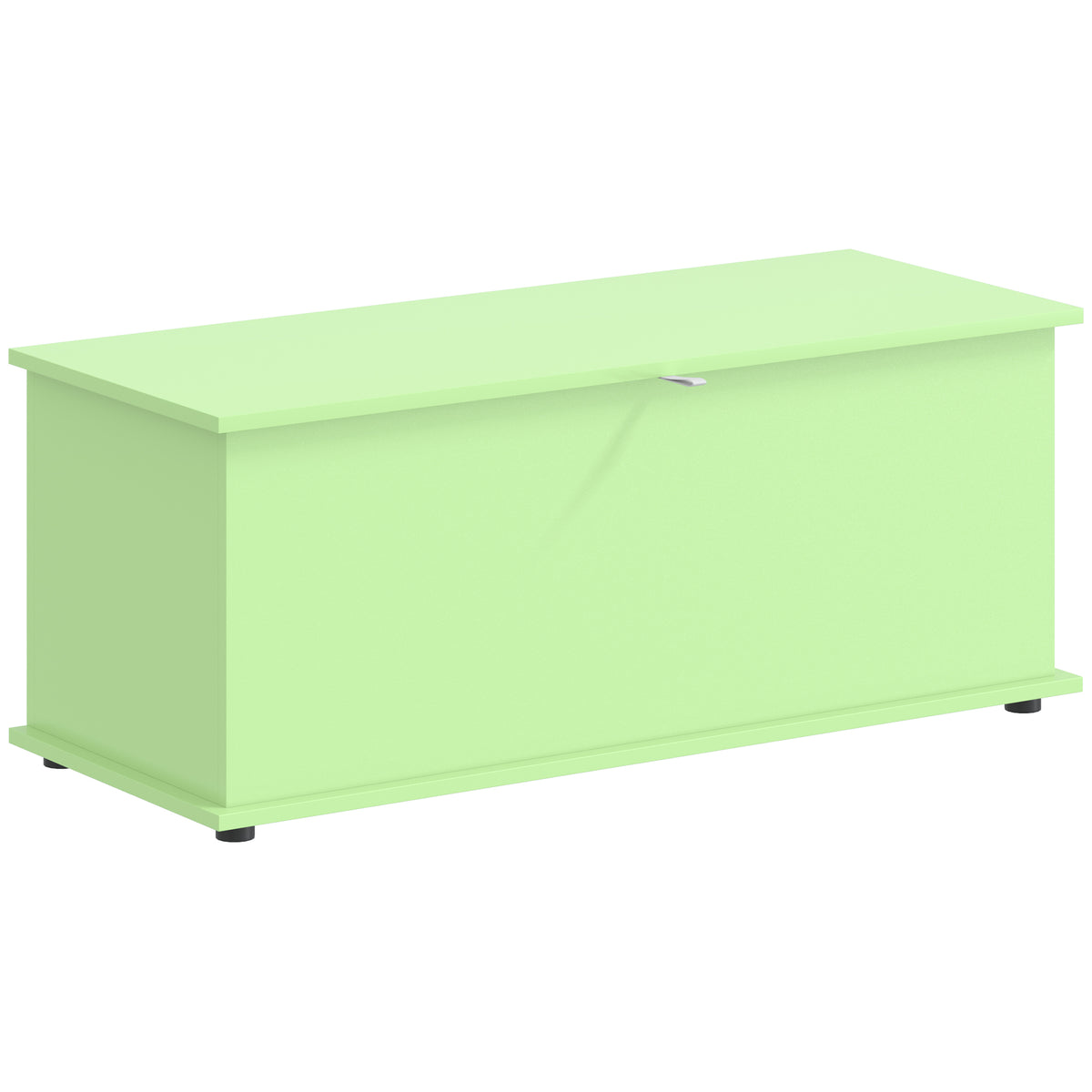 114L Green Storage Chest Bench | Wooden Blanket Box | Safety Hinge | 120kg Seat Capacity | Bedroom, Hallway & Living Room