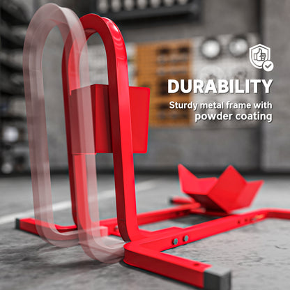 Metal Motorcycle Motorbike Wheel Chock Locking Stand System 17", 19", 21"/43, 48, 51 cm Front Wheels Steel Adjustable Fixing Tyre Holder Support